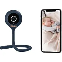 Beaba Zen Connect - Video Babyfoon - Full HD 1080p - Wifi & App-connectiviteit - Bewegings- & Geluidsdetectie - Night Blue