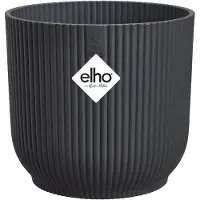 Elho Bloempot Vibes Fold - Kunststof - Antraciet - Diam.18xh16,8cm