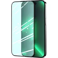 JOYROOM Knight Serie - Groene Gehard Glazen Screenprotector - iPhone 14 Pro Max - Anti Blauw Licht