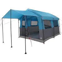 vidaXL Familietent 4-Persoons 4-persoons Blauw en Grijs