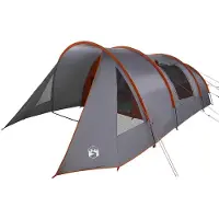 vidaXL Tunnel Tent 5-Persoon 5-persoons Grijs en Oranje