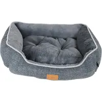 Boony divan linnenlook 50 x 40cm grijs
