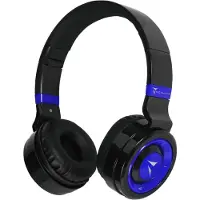 Techmade TM-046-BL (Draadloze, Bedraad), Koptelefoon, Zwart, Blauw