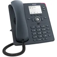 Snom D140, IP-telefoon, grijs, headset met kabel, geschikt voor bureau of wandmontage, Linux, 2 lijnen