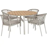 Intratuin 4-zits Diningset Flore Met Alvera Taupe