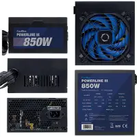 CoolBox Powerline III 850, 850 W, 207 - 253 V, 47 - 63 Hz, 6 A, Actief, 200 W