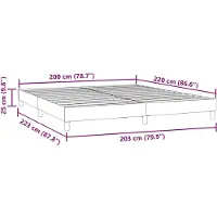vidaXL Bedframe zonder matras, donkergroen, 200x220 cm, fluweel
