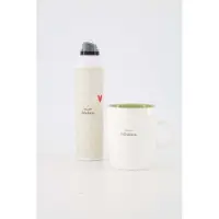 Zusss Cadeauset - Doucheschuim En Theemok Keramiek Wit / Lichtgroen