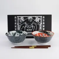Tokyo Design Studio - Asakusa Tayo Bowl - Unieke Samurai en Ninja design - Inclusief eetstokjes