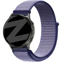 Bandz Nylon loop bandje geschikt voor Garmin Vivoactive 4 / Garmin Venu 4 - 45mm / Garmin Venu 3 / Garmin Venu 2 / Garmin Forerunner 570 - 47mm / Garmin Forerunner 265 / Garmin Forerunner 255 - Blauw