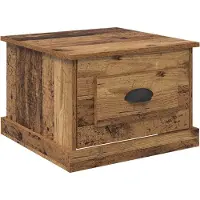 vidaXL Salontafel Oud Hout 50 x 50 x 35 cm Bewerkt hout