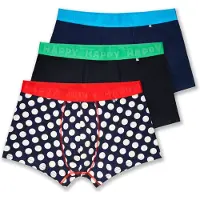 Happy socks Boxershorts navy / groen / rood / zwart / wit