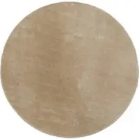 Tapis.fr Tapijt Calissa donker-beige 160 cm rond