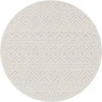 Tapis.fr Binnen- en buitenkleed Livornia crème 160 cm rond