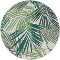 Tapis.fr Binnen- en buitenkleed Ostenza groen 120 cm rond