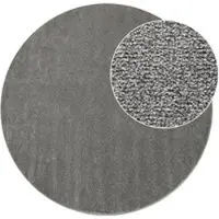Tapis.fr Tapijt Portivo antraciet 160 cm rond