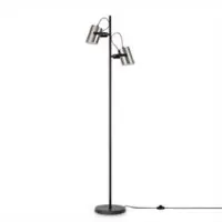 Tapis.fr Vloerlamp Caleo nikkel