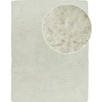 Tapis.fr Hoogpolig tapijt Silvana wit 80x150 cm