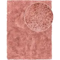 Tapis.fr Hoogpolig tapijt Silvana bessenkleuren 140x200 cm