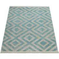 Tapis.fr Binnen- en buitenkleed Saga blauw 60x100 cm