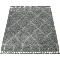 Tapis.fr Hoogpolig tapijt Nadori grijs 160x230 cm