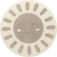 Tapis.fr Kindertapijt Togge beige 160 cm rond