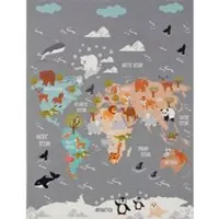 Tapis.fr Kindertapijt Bini grijs 240x340 cm