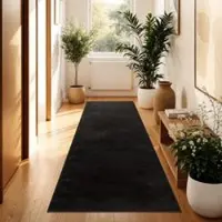 Tapis.fr Tapijt Calissa zwart 80x300 cm