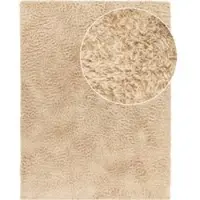 Tapis.fr Hoogpolig tapijt Silvana beige 140x200 cm