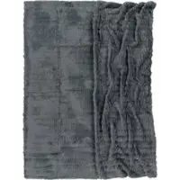 Tapis.fr Zachte deken Arnia antraciet 150x200 cm