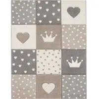 Tapis.fr Kindertapijt Kosmos beige 160 cm rond