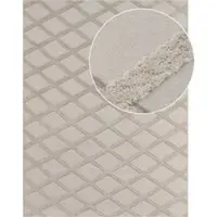 Tapis.fr Wasbaar tapijt Utah crème 60x100 cm