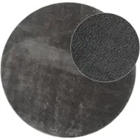 Tapis.fr Tapijt Calissa antraciet 80 cm rond