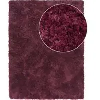 Tapis.fr Hoogpolig tapijt Silvana paars 160x220 cm
