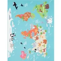 Tapis.nl Kindertapijt Bini turquoise 200 cm vierkant