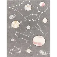 Tapis.nl Kindertapijt Kosmos grijs 80x150 cm