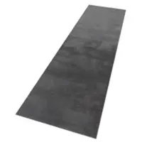 Tapis.fr Zacht kleed Solina antraciet 80x300 cm