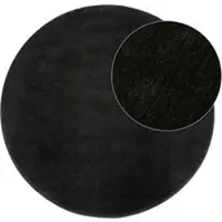 Tapis.fr Tapijt Calissa zwart 200 cm rond