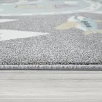 Tapis.fr Kindertapijt Caprise groen 120 cm rond