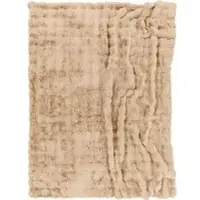 Tapis.fr Zachte deken Arnia beige 200x240 cm