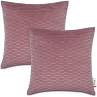 Tapis.fr Kussensloop Chino rood 45x45 cm, 2 stuks