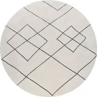 Tapis.fr Tapijt Hilal wit 160 cm rond