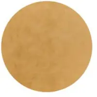 Tapis.fr Zacht kleed Solina geel 80 cm rond