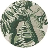 Tapis.fr Binnen- en buitenkleed Ostenza groen 120 cm rond