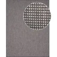 Tapis.fr Binnen- en buitenkleed Navona antraciet 120x160 cm