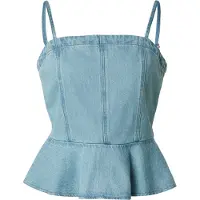 Levi's Top 'Anderson Flounce Top' lichtblauw