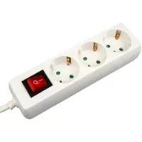 VB Extend Stekkerdoos | TCD 3V + RA 1,5 meter 3x1.5mm² wit + schakelaar
