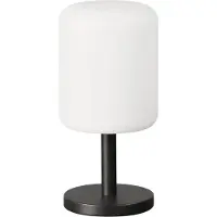 FH Lighting Volterra Pro LED oplaadbare tafellamp, IP54, RGBW, afstandsbediening Pro, dimbaar, wit / opaal, metaal, Modern