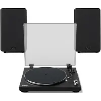 Kanto Audio Kanto OBI3 Turntable with AVCOM Active Speakers Matte Black