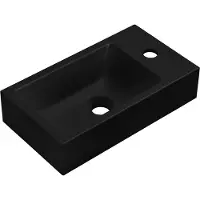 Wiesbaden Fontein ribbella 40x22x9 cm omkeerbaar composiet mat zwart